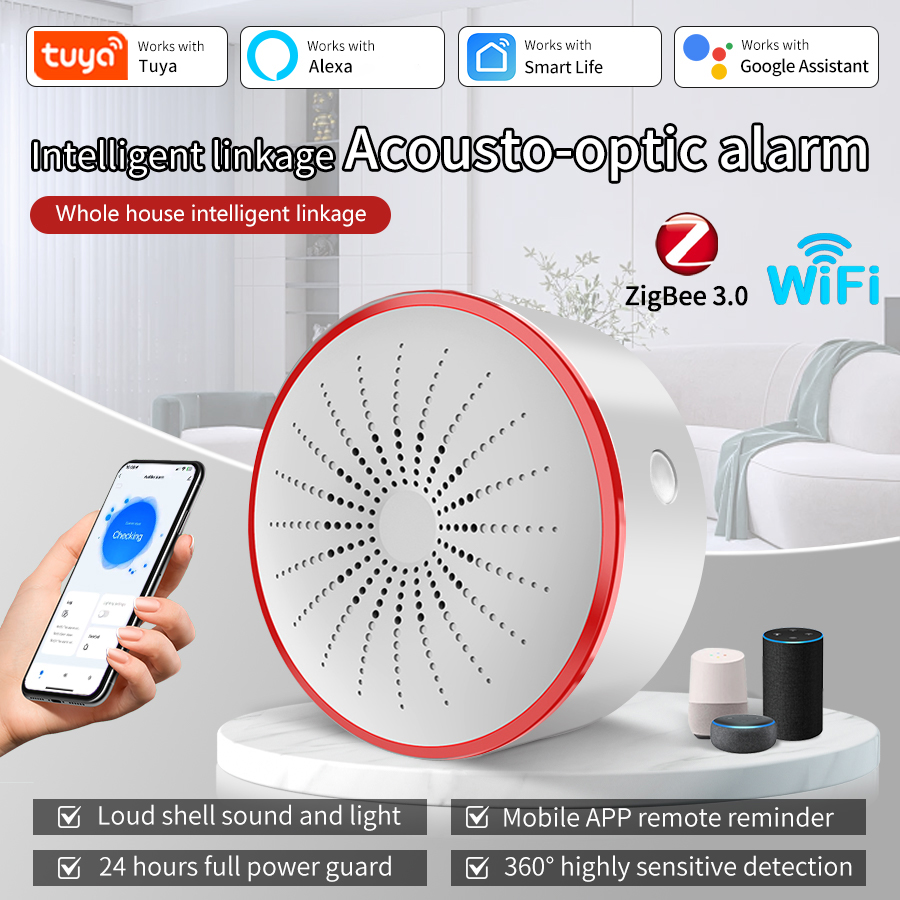 Sim Gsm Alarm - Tuya WiFi ZigBee Smart Alarm Siren