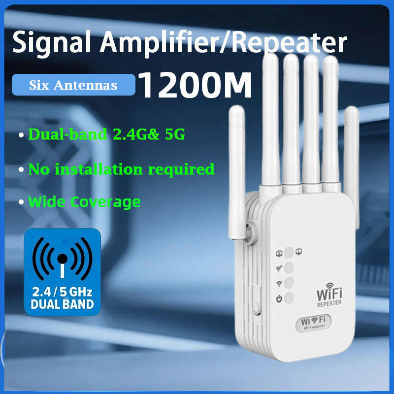 Home Security And Internet - KATORD 1200Mbps Wireless WiFi Repeater 2.4G&5G