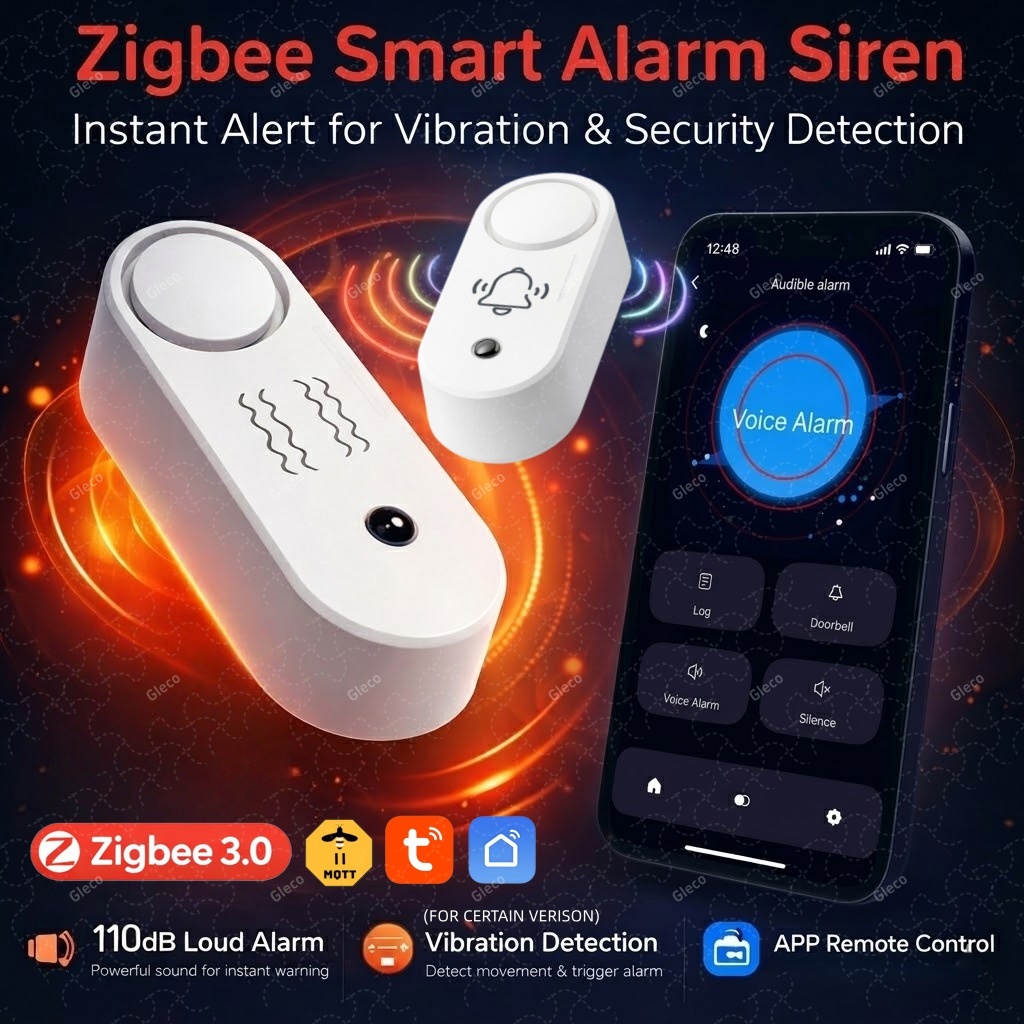 Home Security Options - ZigBee Tuya Smart Siren Alarm Optional