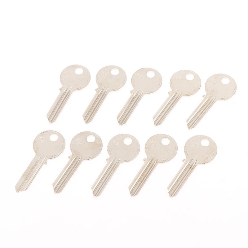 Home Security Key - 10Pcs F3 Double Slot Key Blanks