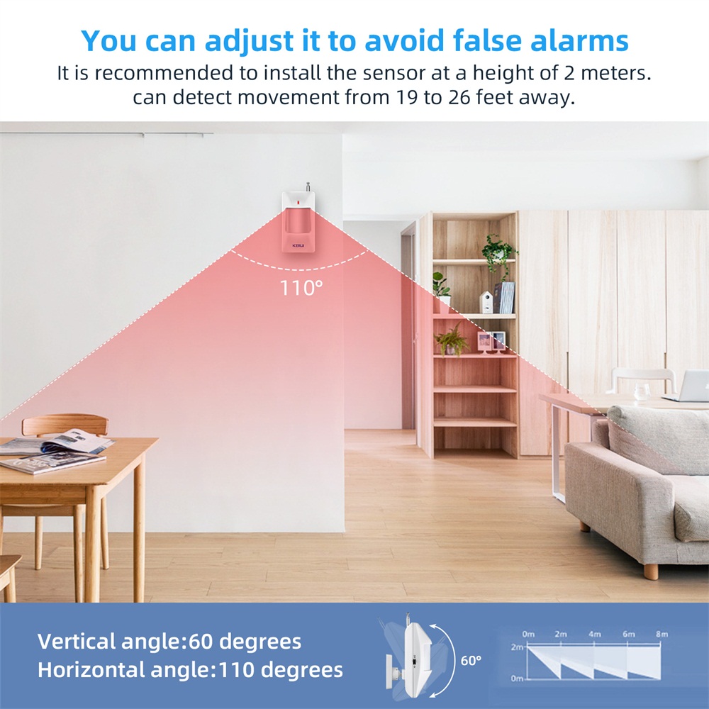 KERUI Wireless PIR Motion Sens - Sim Gsm Alarm review and price