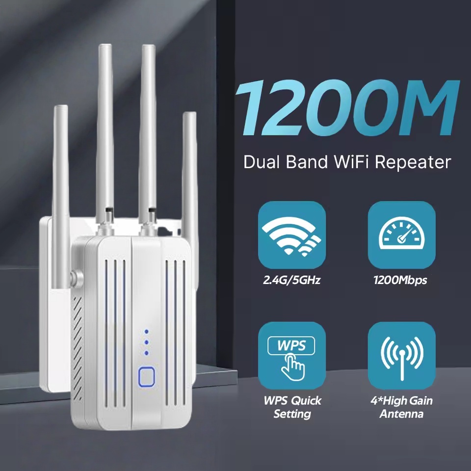 WiFi Repeater 1200Mbps Dual Ba - Home Security And Internet review and price