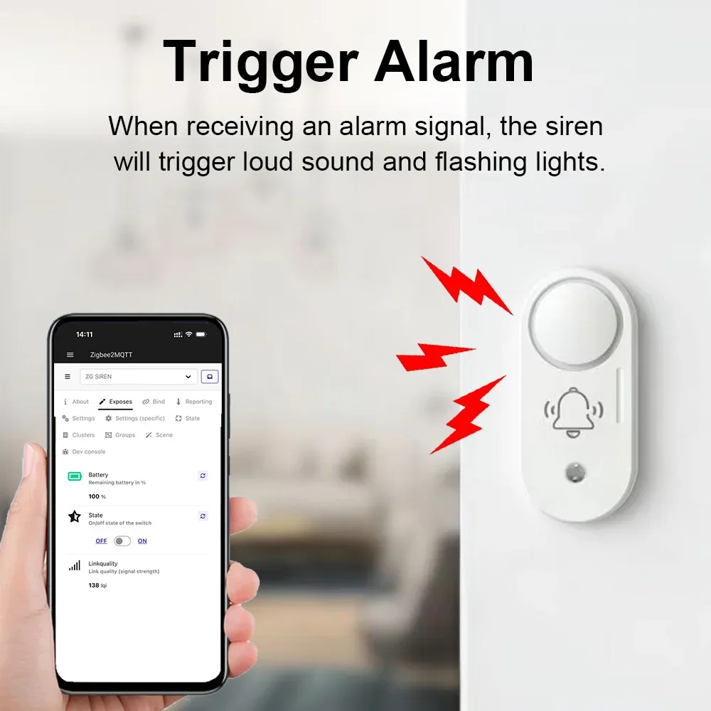 Haozee Zigbee 110dB Siren Alar - Home Security Options review and price