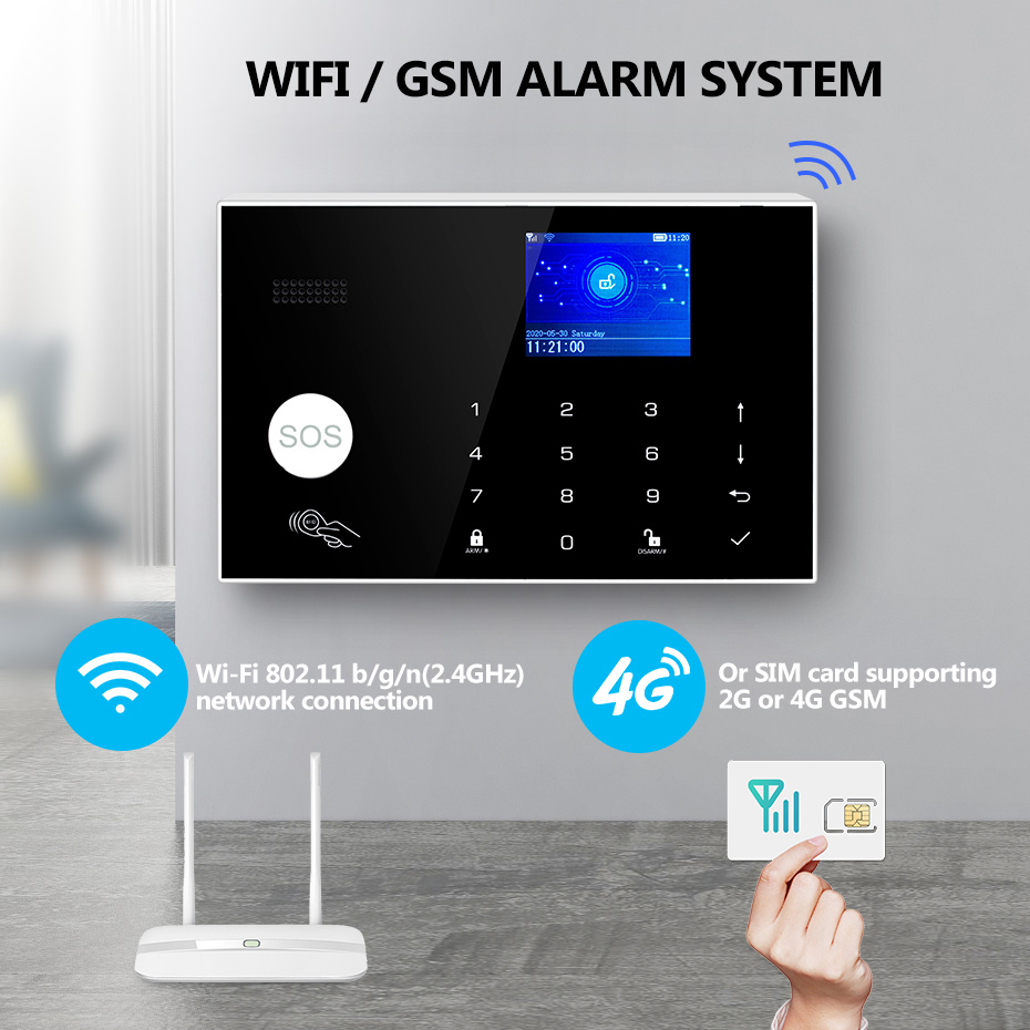 KERUI 4G Alarm with Doorbell R - Home Security Ring System review and price