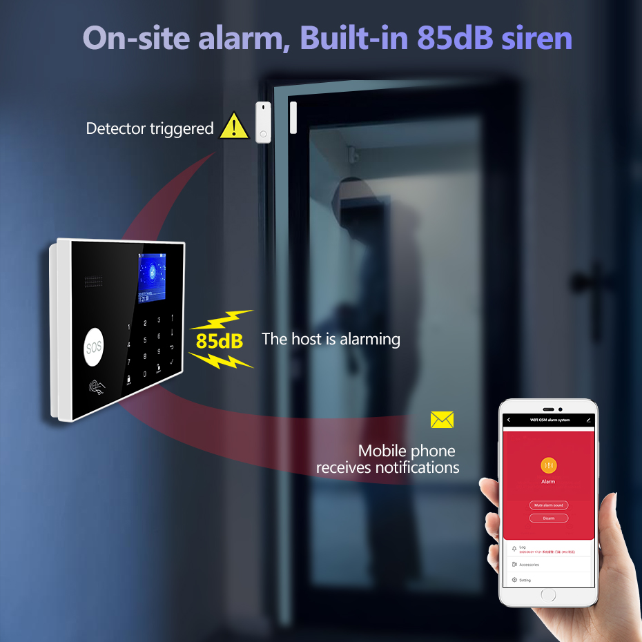 KERUI 4G Alarm with Doorbell R - Home Security Ring System review and price