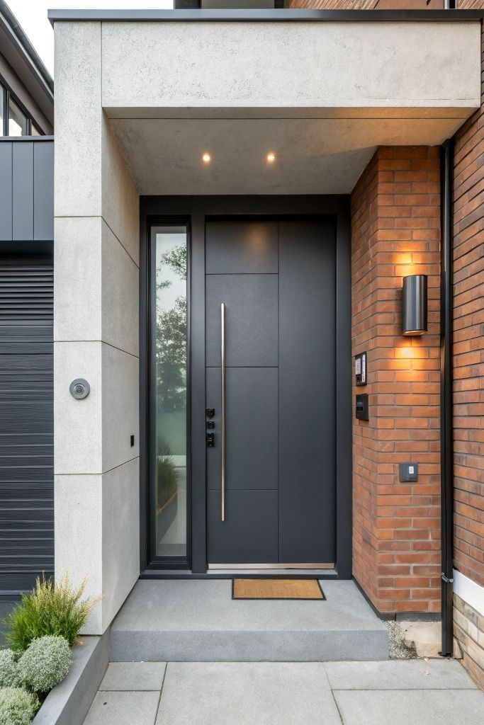 Modern Design Exterior Door En - Home Security Providers review and price