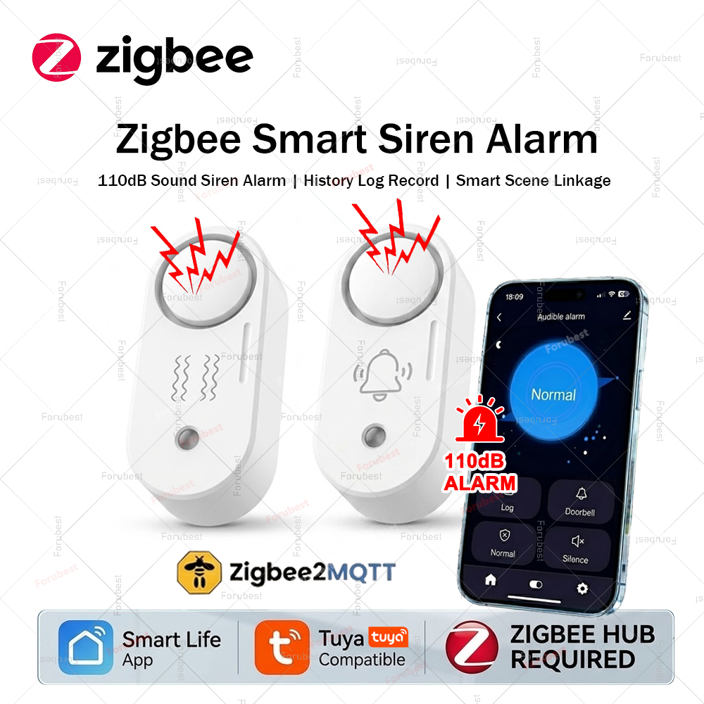 Zigbee Smart Siren Alarm For H - Home Security Options review and price