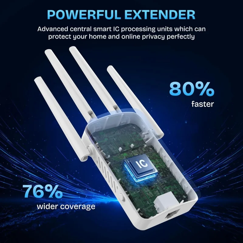 1200Mbps Dual Band WiFi Repeat - Home Security And Internet review and price