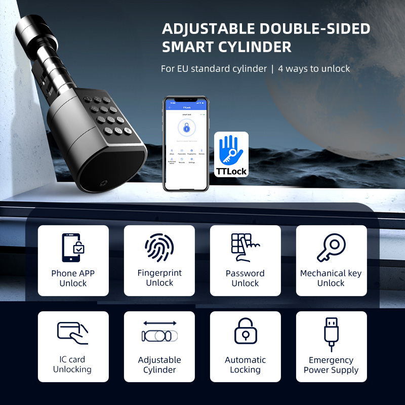 Smart Euro Cylindrical Door Lo - Home Security Key review and price