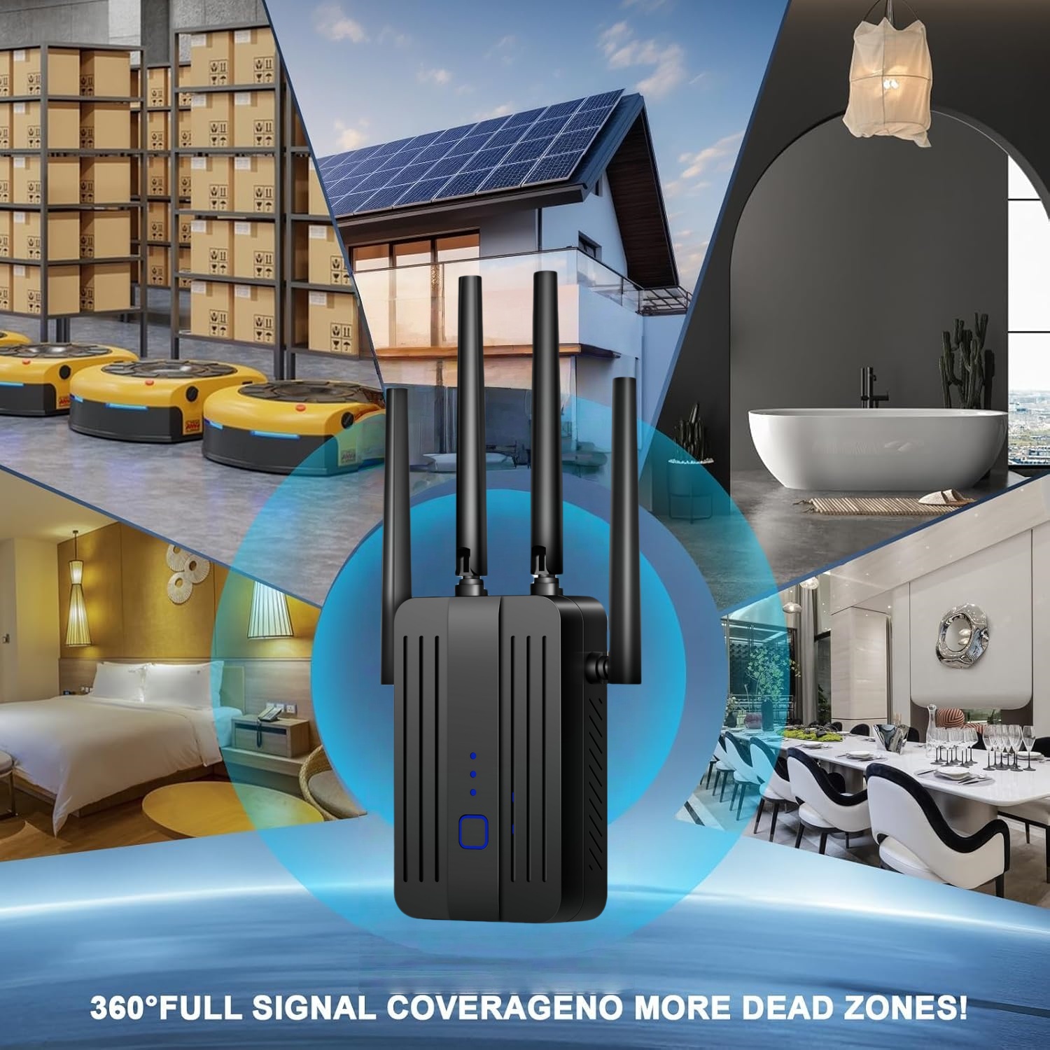 WiFi Repeater Extender 1200Mbp - Home Security And Internet review and price