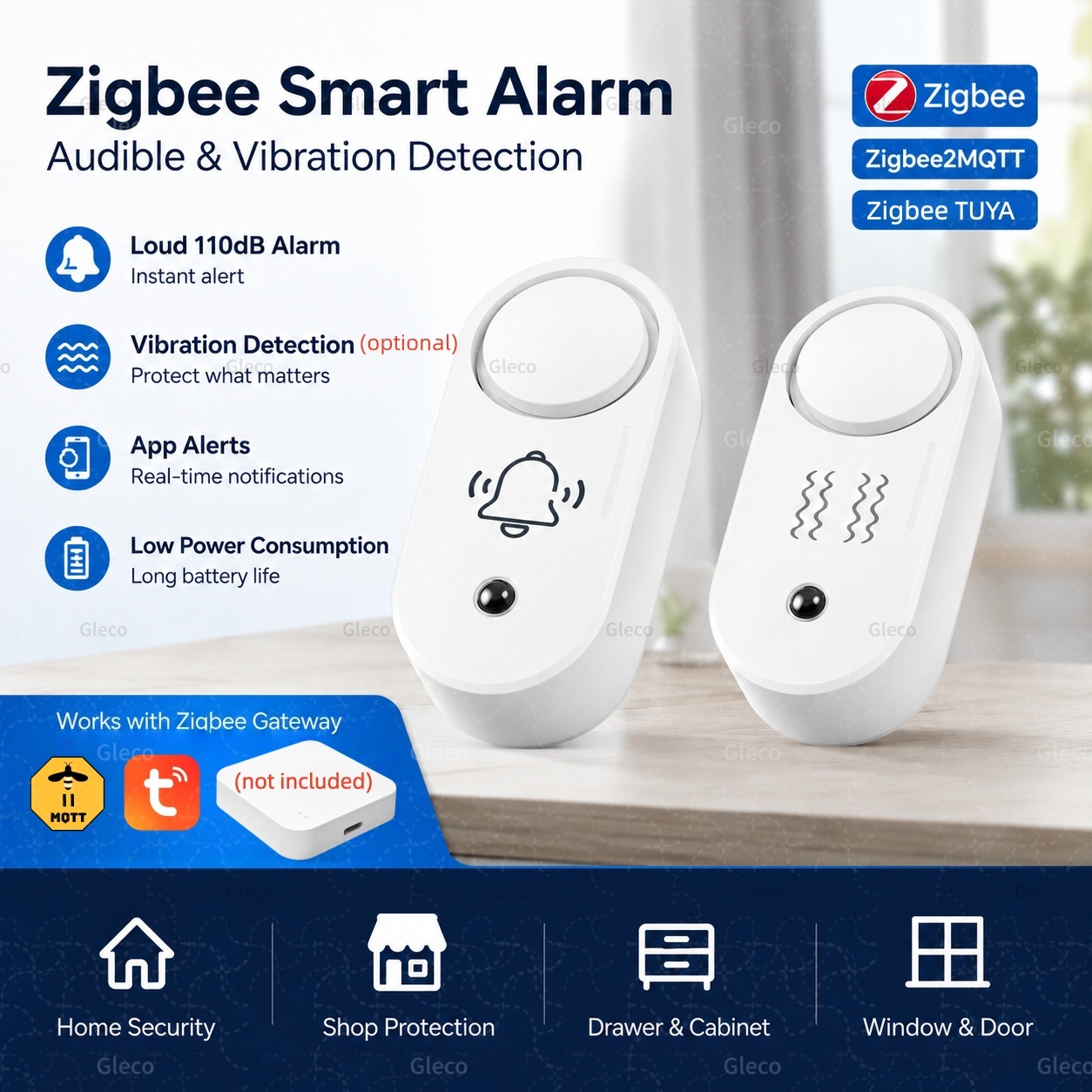 Zigbee Siren Alarm 110dB Vibra - Home Security Options review and price