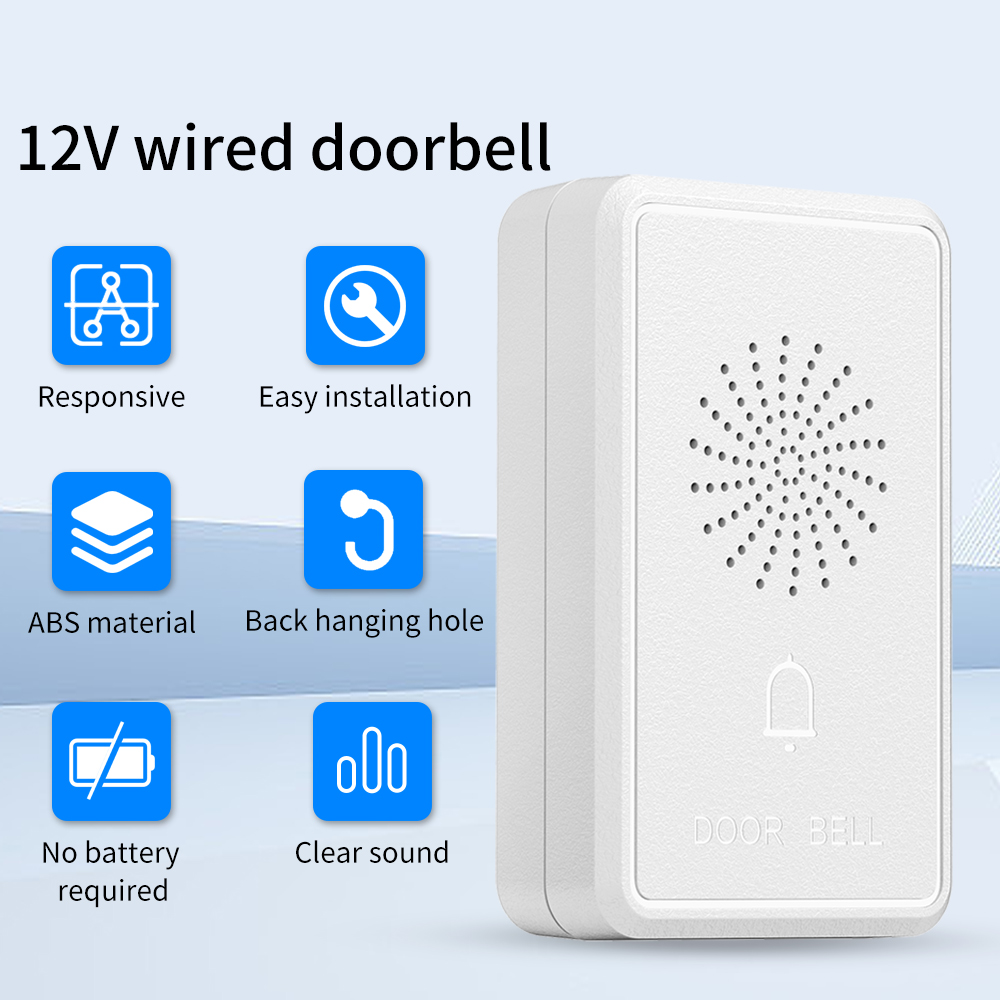 4Wire Wired Doorbell DC12V Acc - Home Security Ring System review and price