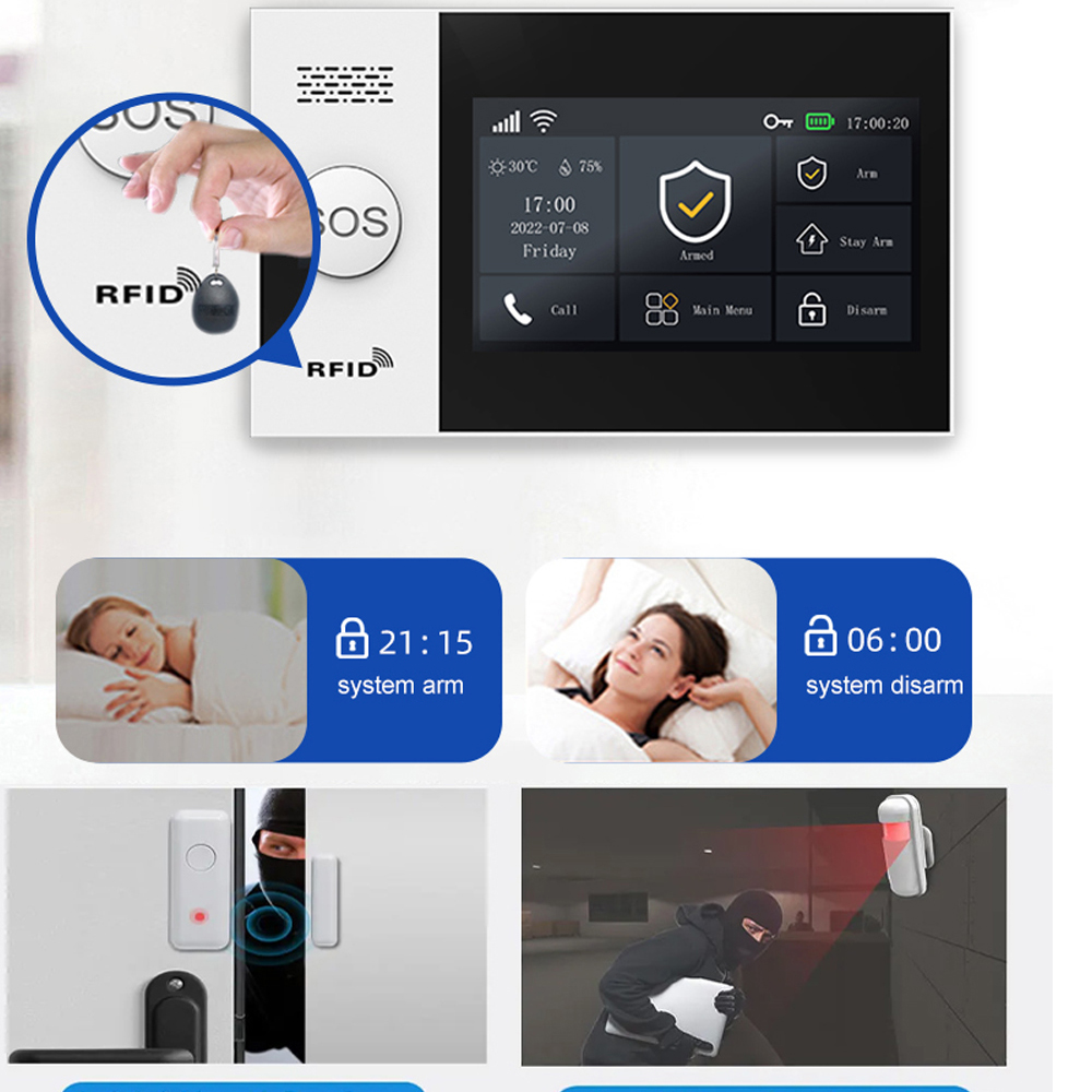 PGST 4G Tuya Smart Home Alarm  - Sim Gsm Alarm review and price